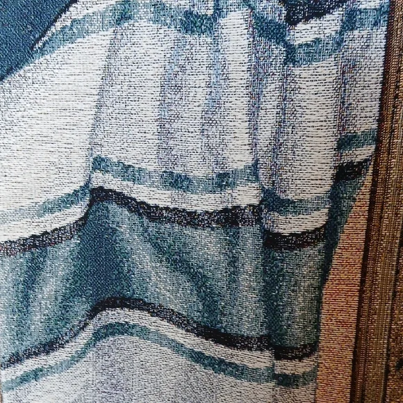 Southwestern Tapestry Wall Hanging with Cactus Design - Picture 2 of 8